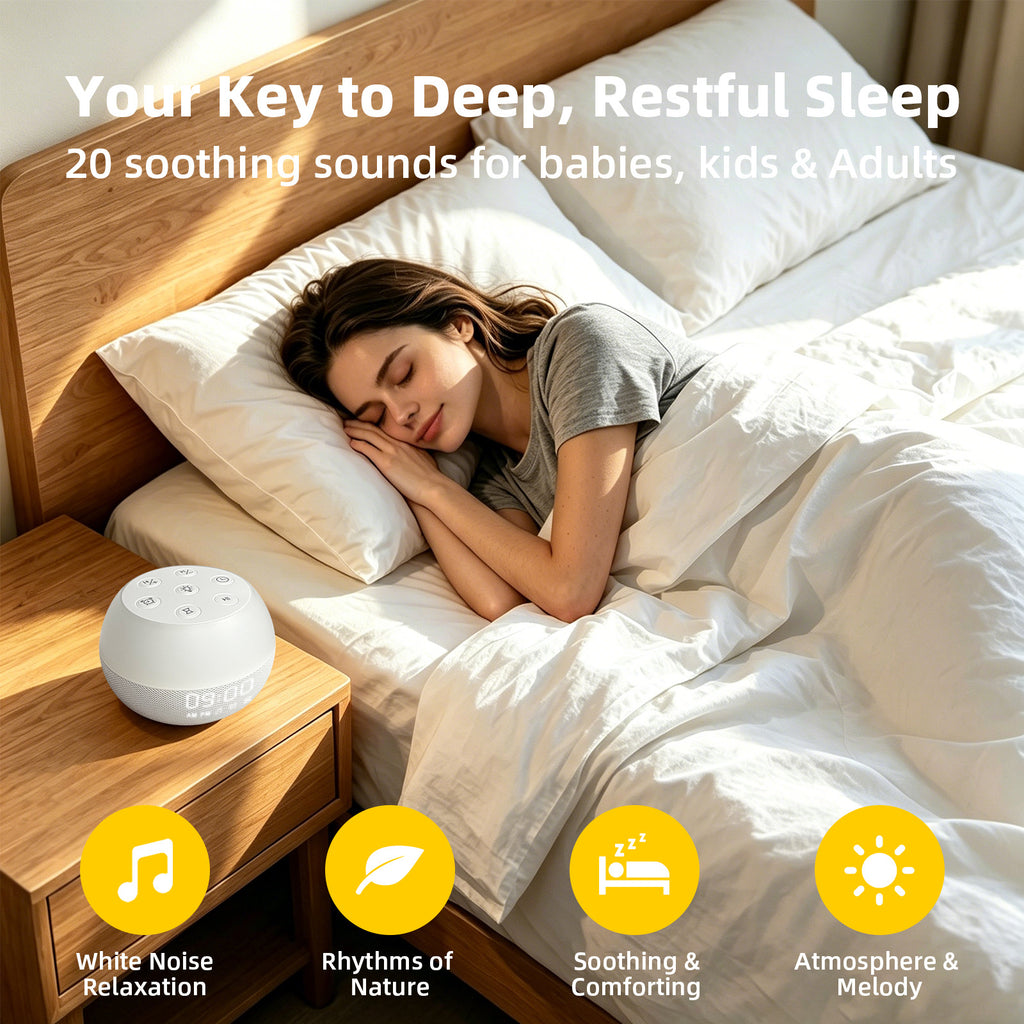 Source Factory sunrise wake-up alarm clock, white noise night light, multifunctional Bluetooth sleep bedside lamp, cross-border exclusive supply
