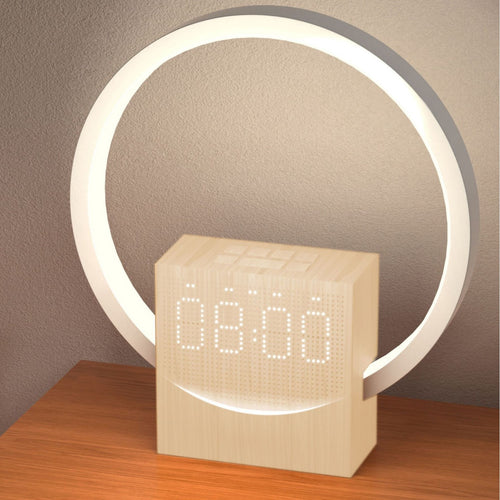 Cross-border new white noise sleep light simulates sunrise wake-up alarm clock light strip touch Bluetooth speaker night light