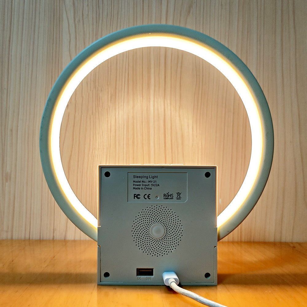 Cross-border new white noise sleep light simulates sunrise wake-up alarm clock light strip touch Bluetooth speaker night light