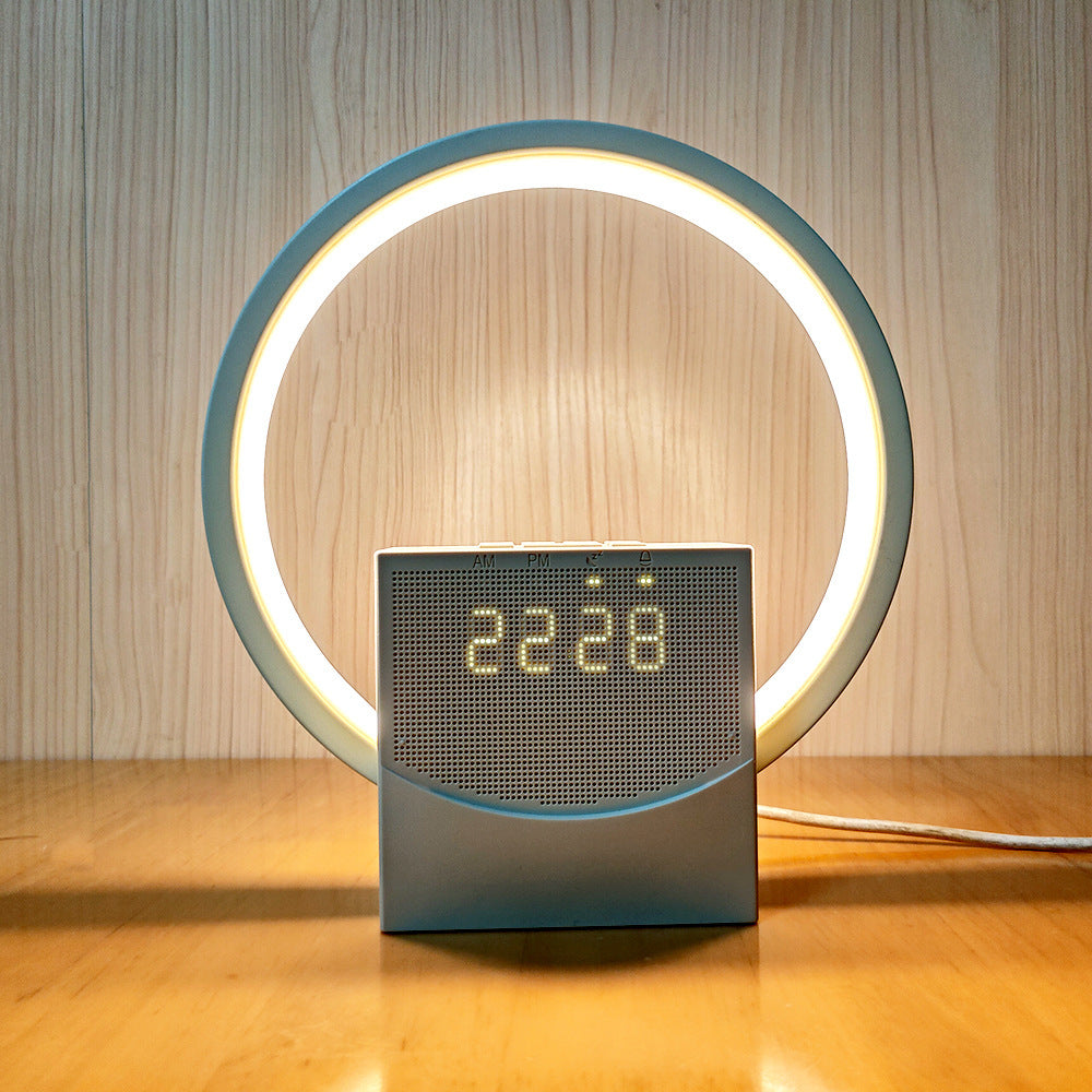 Cross-border new white noise sleep light simulates sunrise wake-up alarm clock light strip touch Bluetooth speaker night light