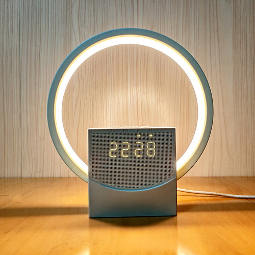Cross-border new white noise sleep light simulates sunrise wake-up alarm clock light strip touch Bluetooth speaker night light